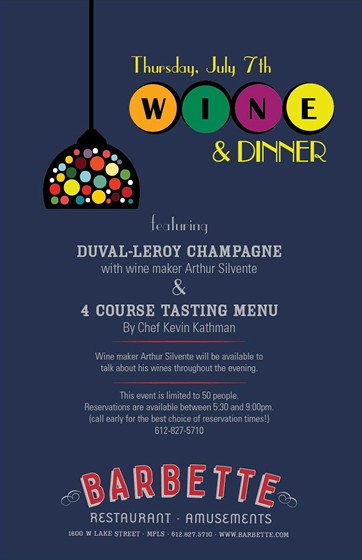Print Design: Wine Dinner